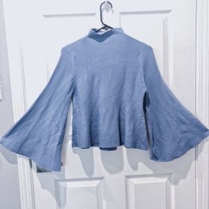 SHEIN Blue Flare-Arm Sweater NEW (no tags)